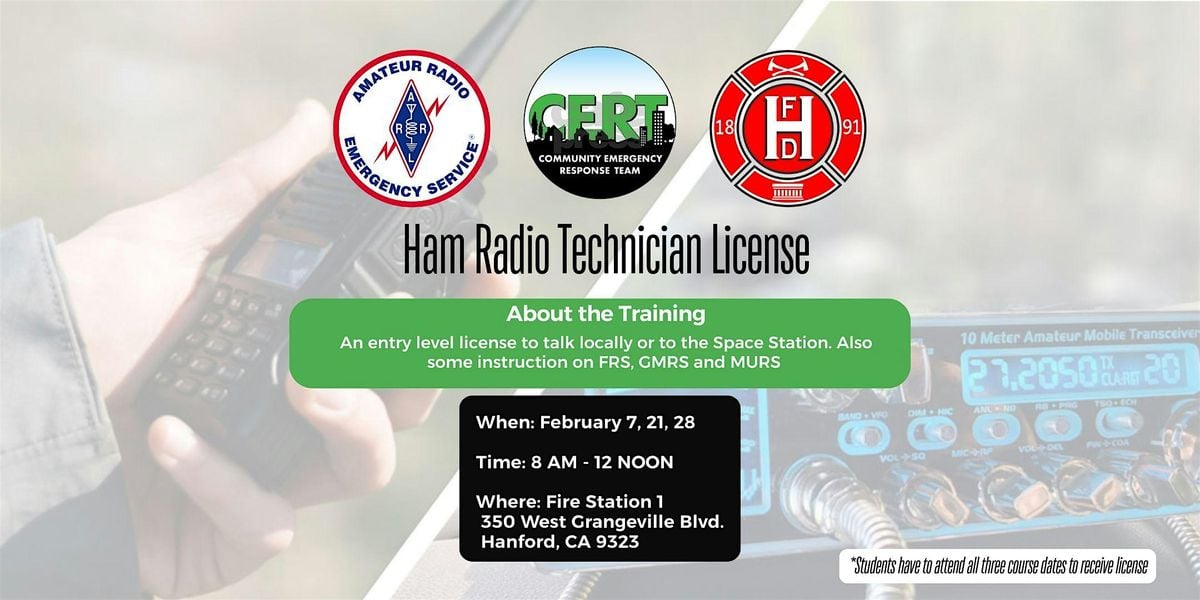 3 Day Ham Radio Technician License Training