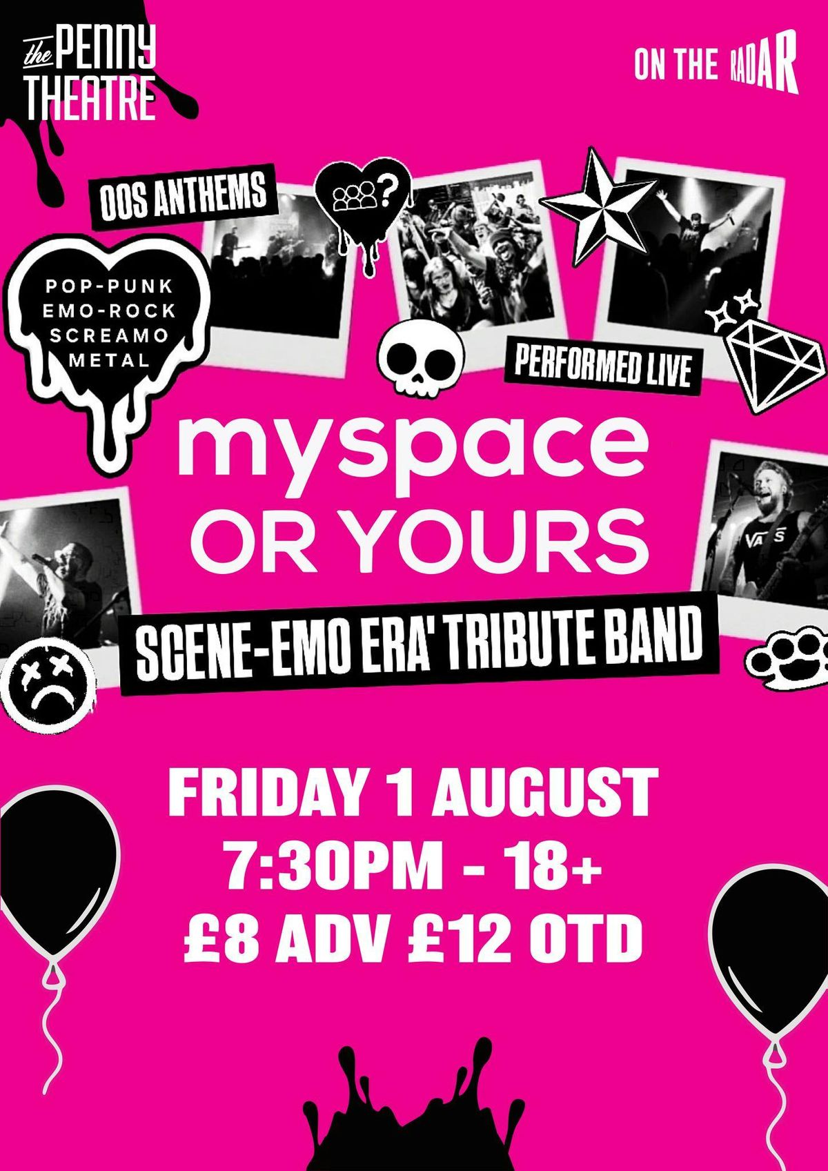 Myspace or Yours? 𝗔 𝗟𝗜𝗩𝗘 𝗧𝗥𝗜𝗕𝗨𝗧𝗘 BAND 𝗧𝗢 𝗧𝗛𝗘 00'𝗦 𝗦𝗖𝗘𝗡𝗘 &amp; 𝗘𝗠𝗢 𝗘𝗥𝗔, 1 August