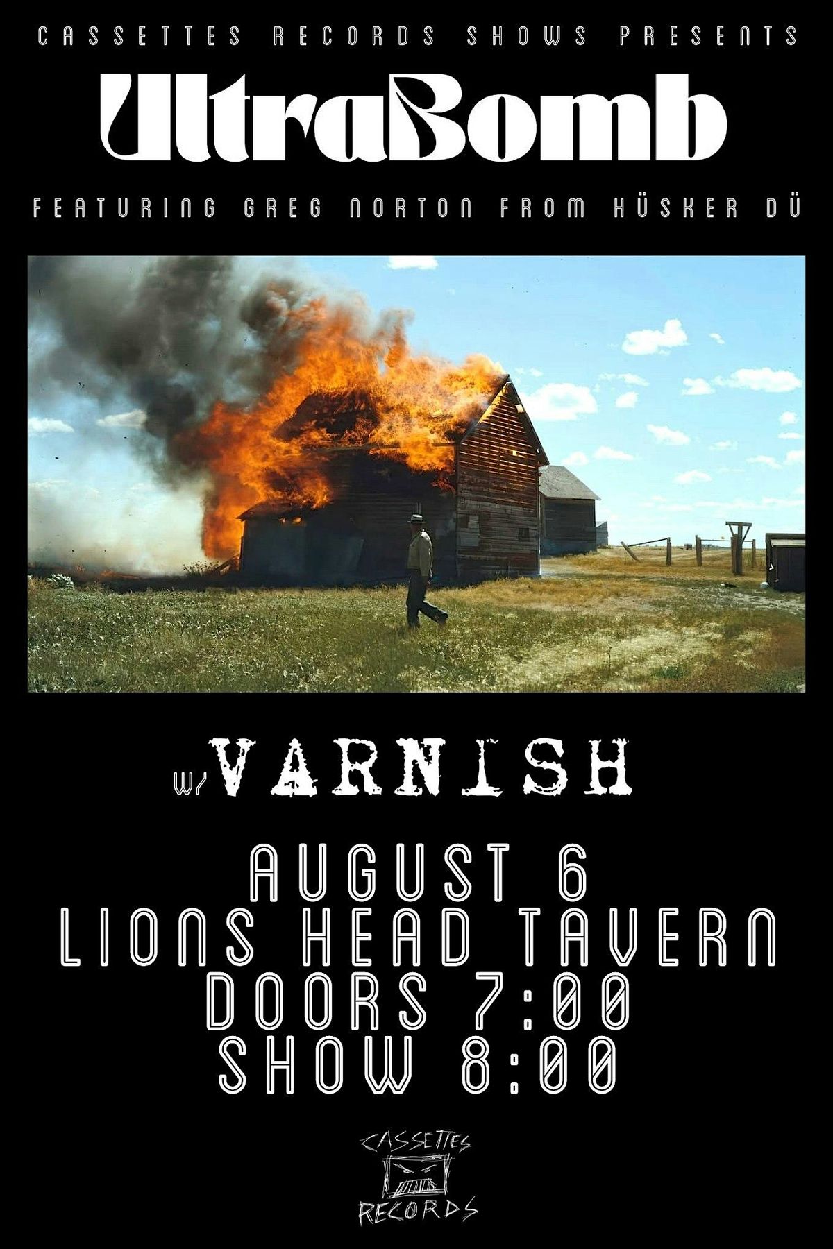 ULTRABOMB (feat. Greg Norton of Husker Du!) - August 6 @ Lions Head Tavern