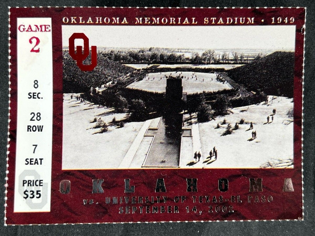 UTEP Miners at Oklahoma Sooners Football at Oklahoma Memorial Stadium, 5 September | Event in Norman | AllEvents