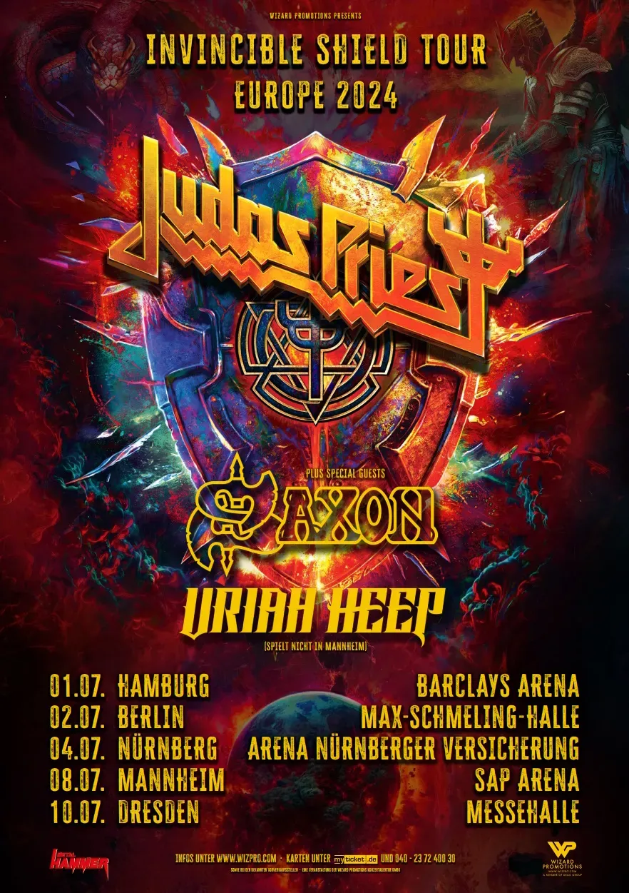 Judas Priest at Rudolf Weber Arena, 20 July | Event in Oberhausen | AllEvents