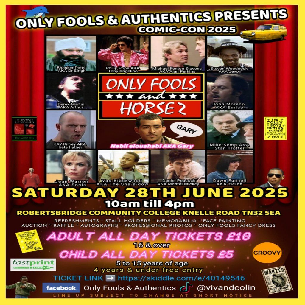 Only Fools and Horsez Comic Con, 28 June | Event in Hastings | AllEvents