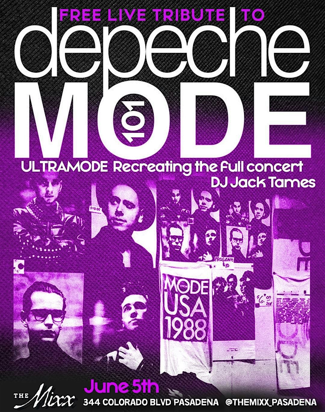 Live Anniversary Tribute to Depeche Mode 101 Concert in Pasadena