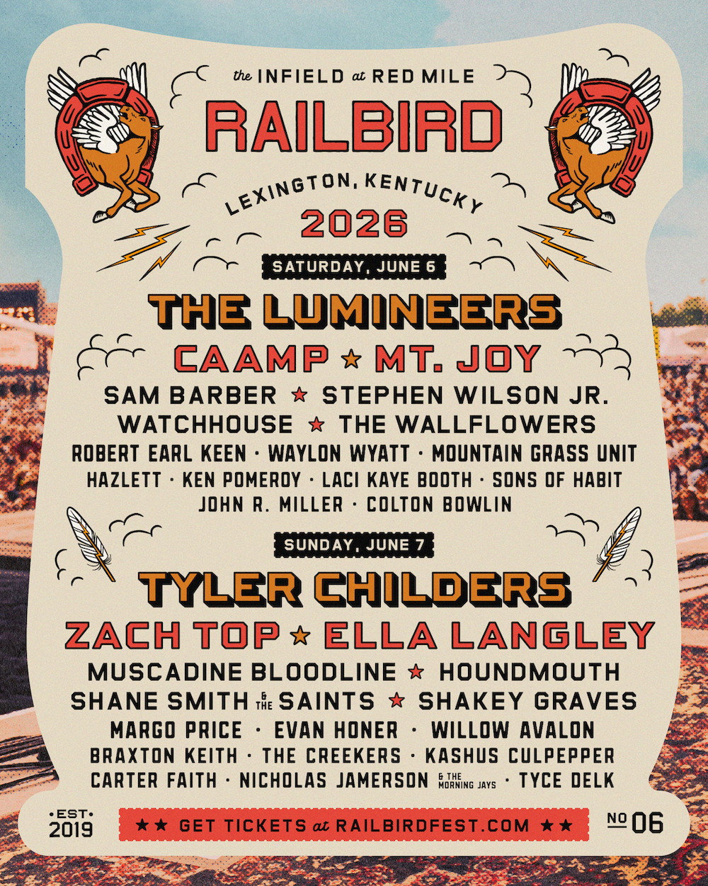 2026 Railbird Festival - 2 Day Pass at The Red Mile, 6 June | Event in Lexington | AllEvents