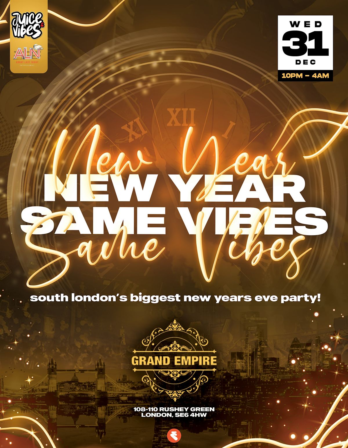 New Year Same Vibes, 31 December | Event in London | AllEvents