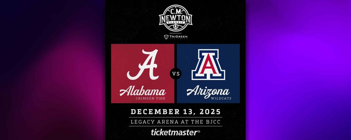 CM Newton Classic: Alabama vs Arizona, 13 December | Event in Birmingham | AllEvents