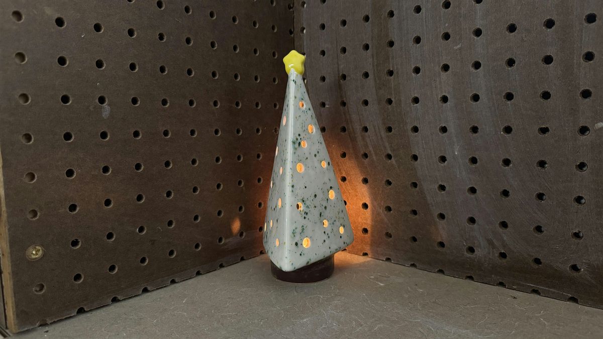 Pottery with  Pårådisu - Glaze Your Own Christmas Tree Luminary @ 6&20, 8 December | Event in Greenville
