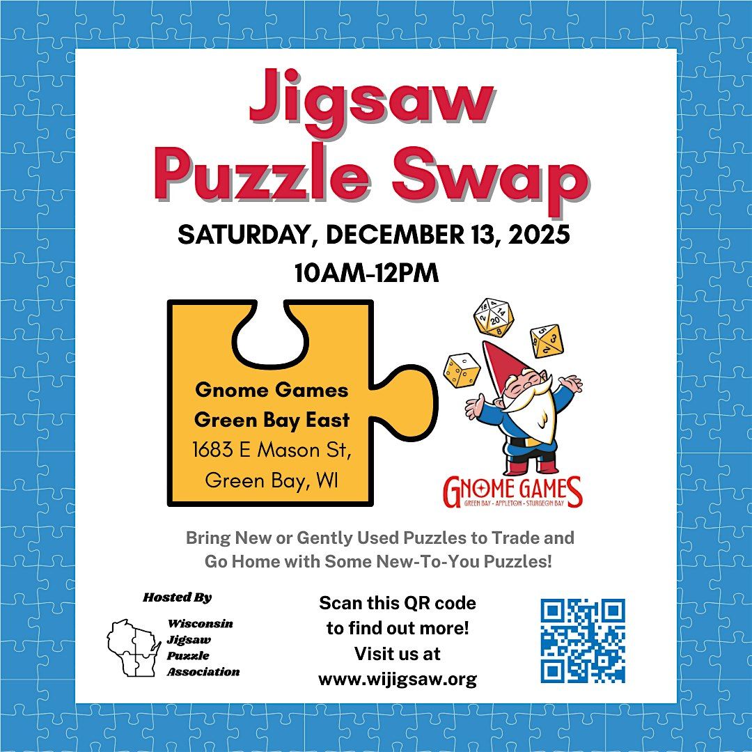 Jigsaw Puzzle Swap, 13 December | Event in Green Bay | AllEvents