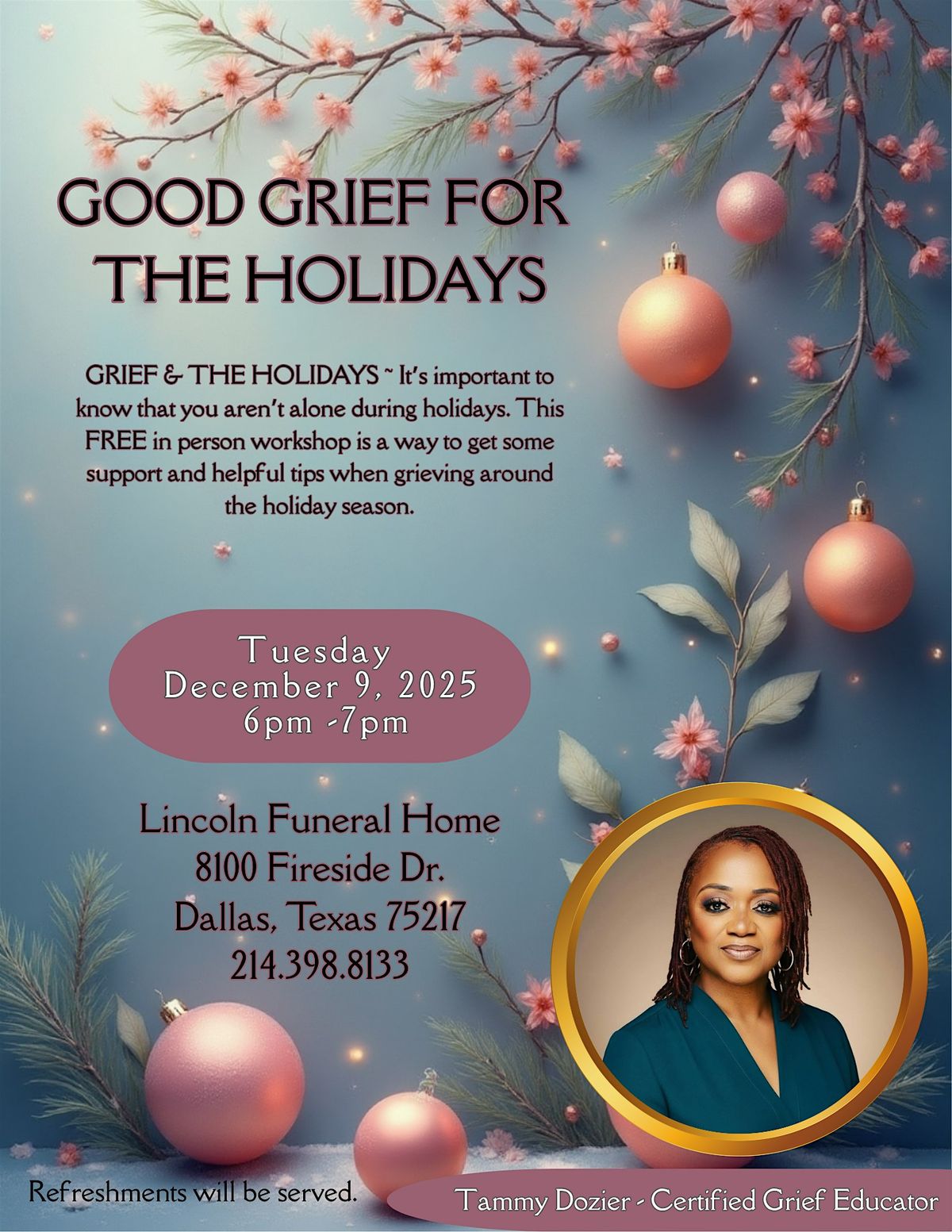 Good Grief For The Holidays, 9 December | Event in Dallas | AllEvents