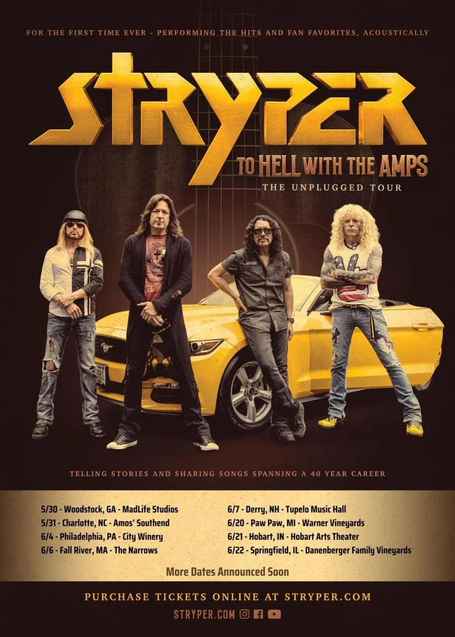 Stryper at Tupelo Music Hall, 12 August | Event in Derry | AllEvents