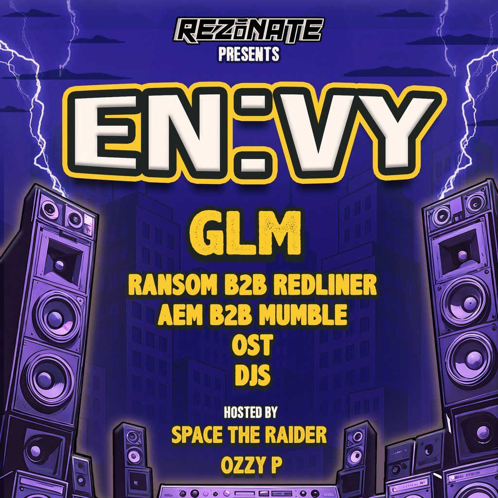 Rezonate pres. EN:VY, GLM + support, 16 May | Event in Bristol | AllEvents