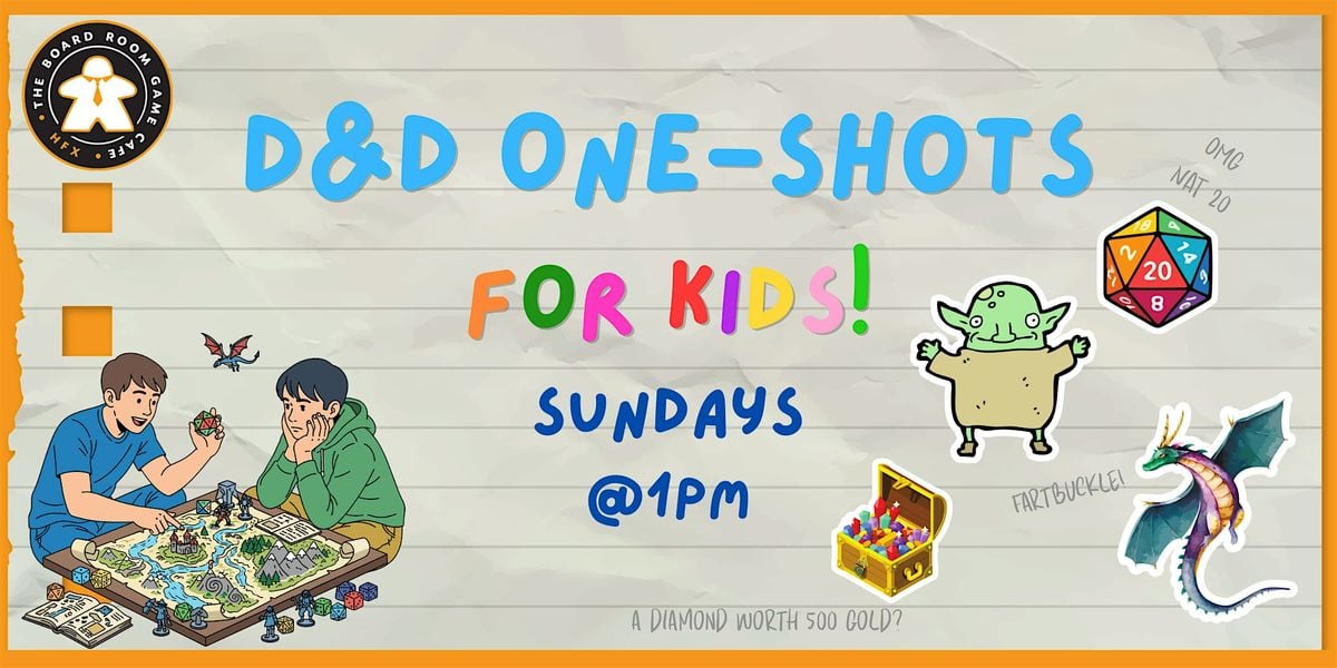 Sunday Summer Sessions: D&D for Kids!