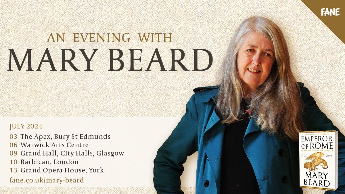 An Evening with Mary Beard at New Theatre - Oxford, 2 October | Event in Oxford | AllEvents