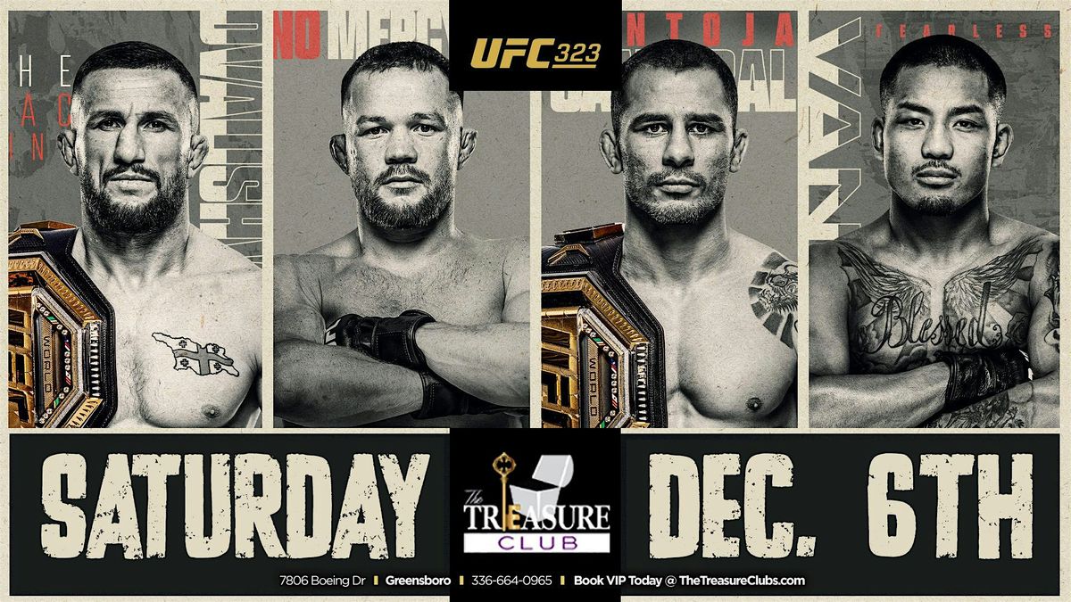 UFC 323 at The Treasure Club | Event in Greensboro | AllEvents