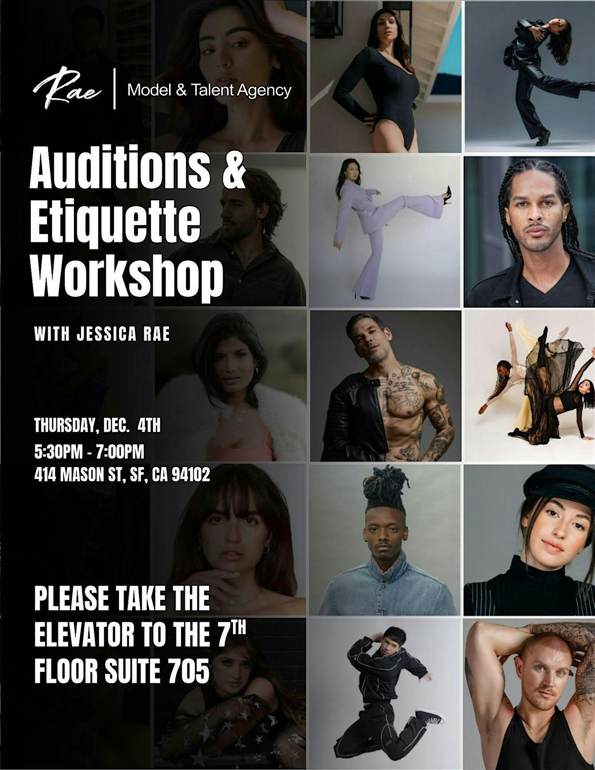 Auditions and Etiquette Workshop, 4 December | Event in San Francisco | AllEvents