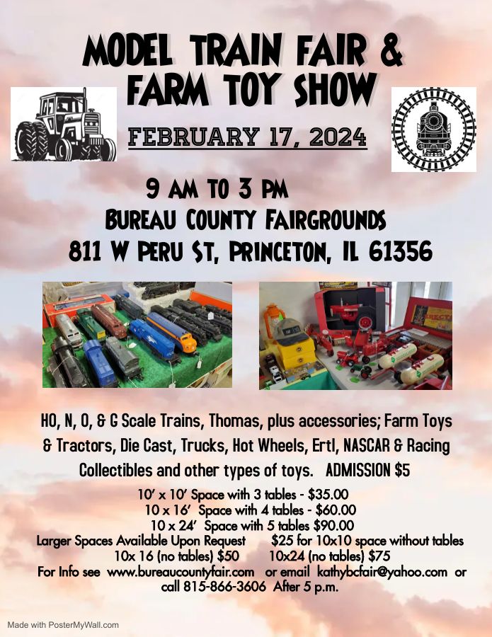Model Train Fair & Farm Toy Show, Bureau County Fair, Princeton