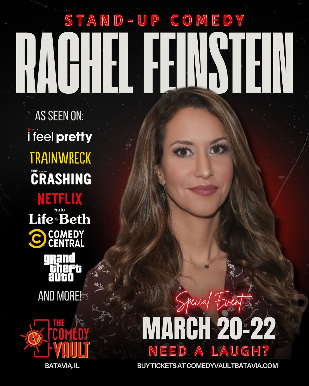 Rachel Feinstein at Dr. Grins Comedy Club, 23 October | Event in Grand Rapids | AllEvents