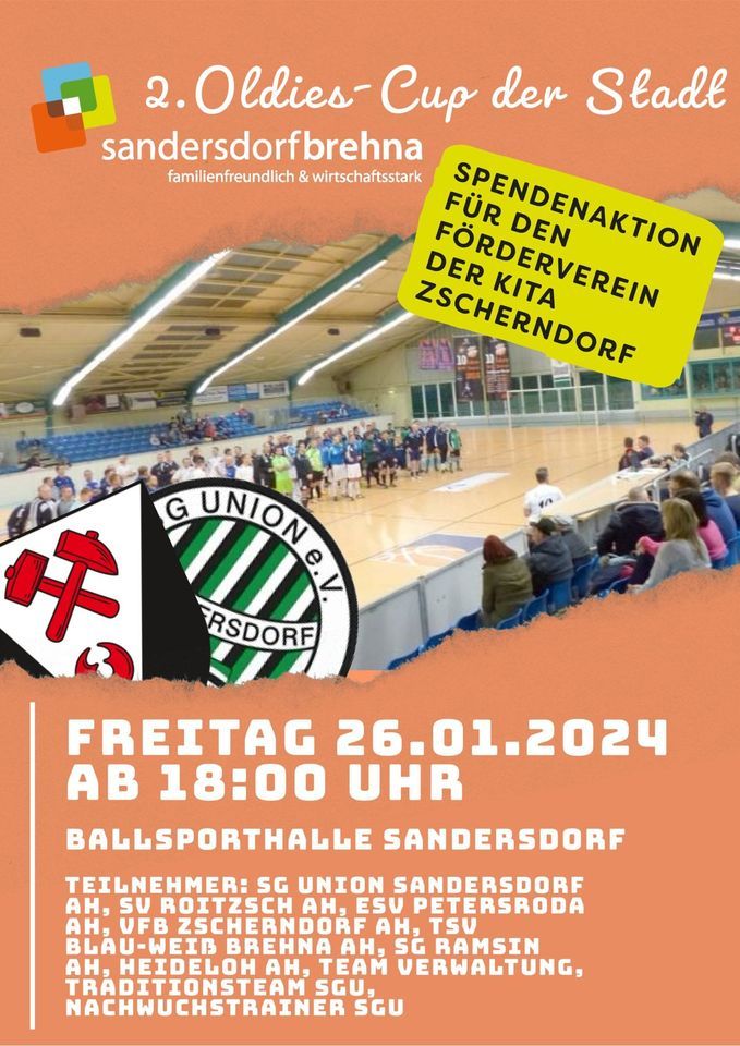2. OldiesCup der Stadt SandersdorfBrehna , Geschäftsstelle Am
