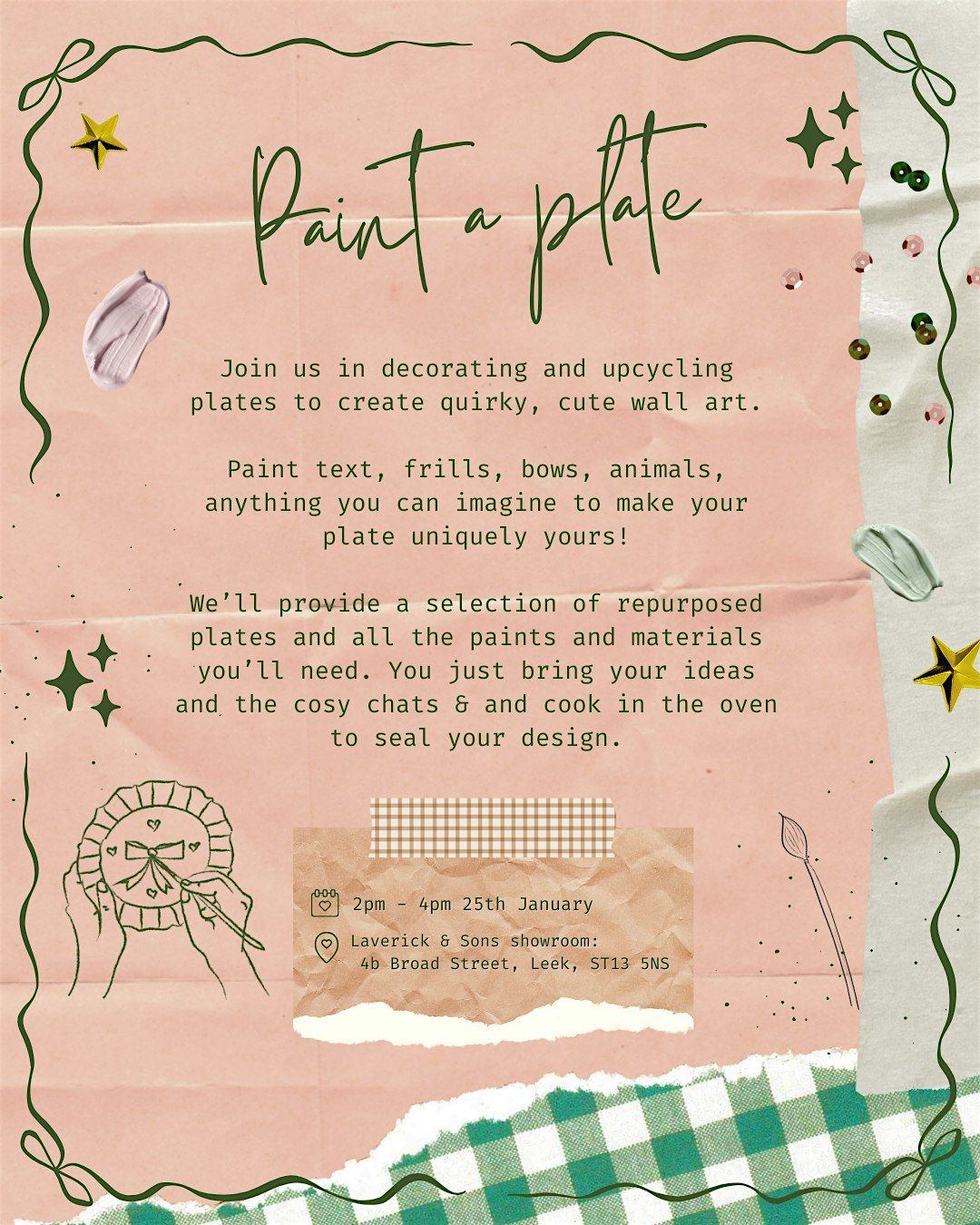 Paint a Plate, 25 January | Event in Leek | AllEvents