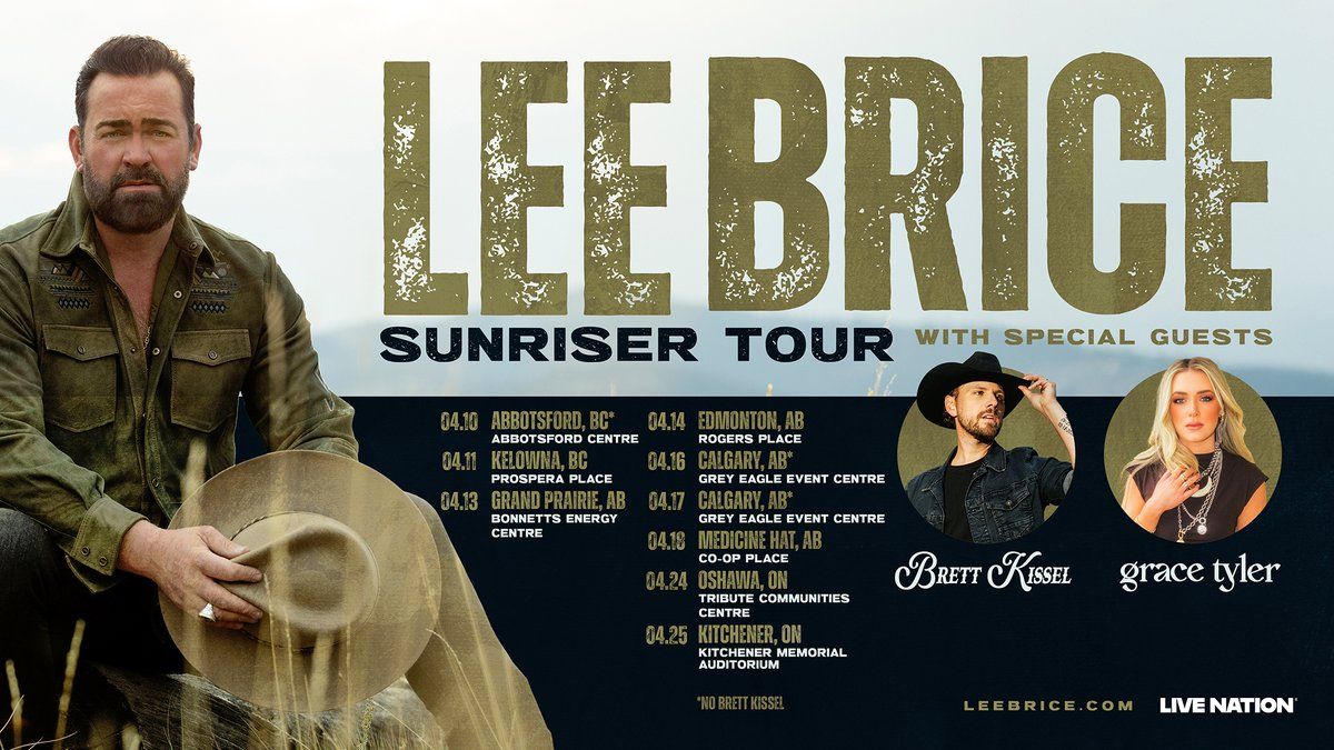 Lee Brice with Brett Kissel, 12 April | Event in Kelowna | AllEvents