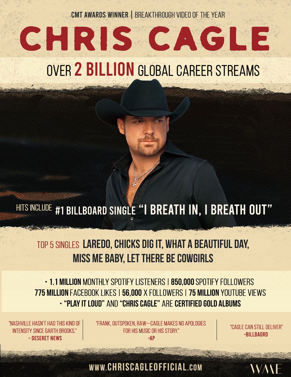 Chris Cagle, 19 February | Event in Mount Vernon | AllEvents