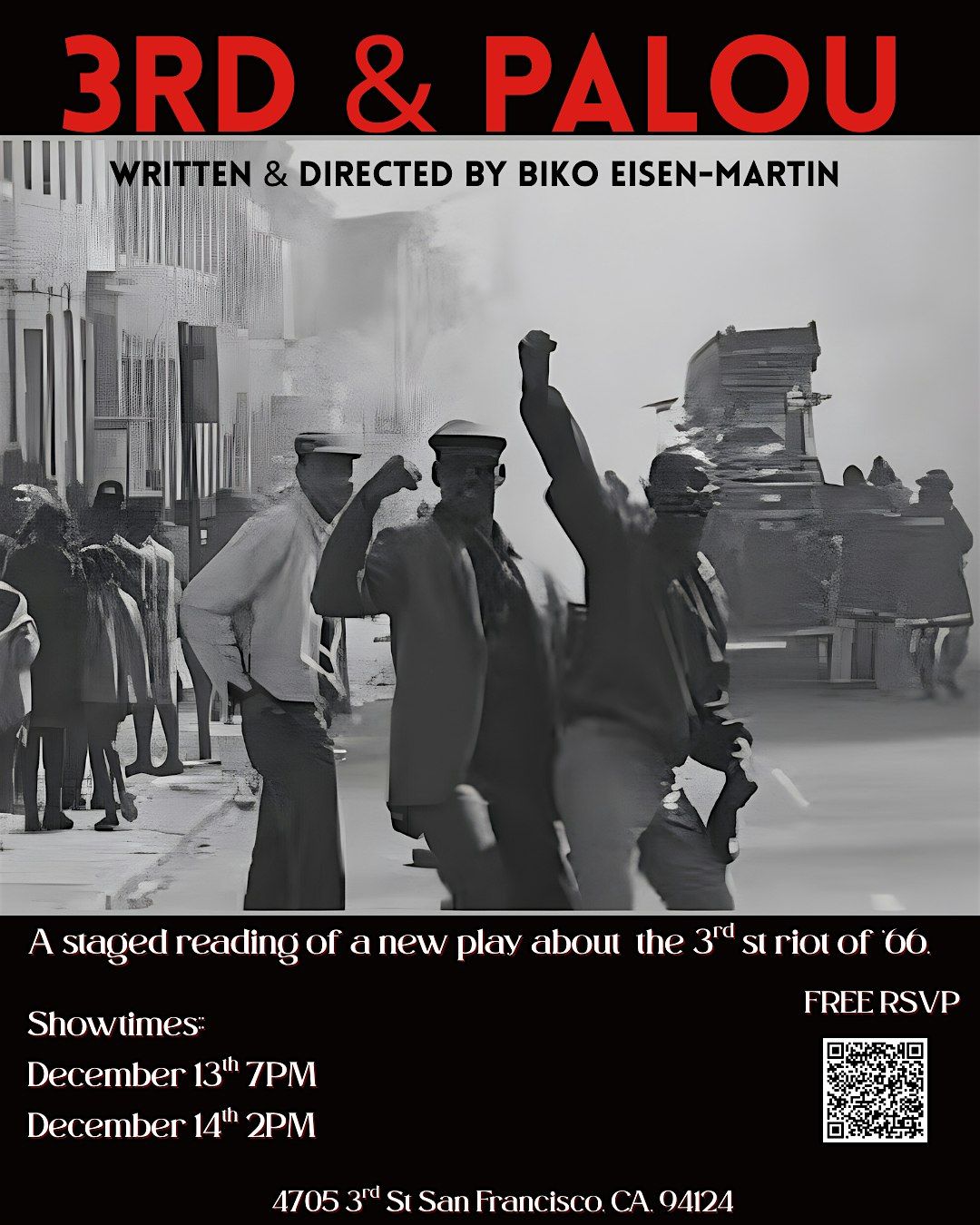3RD & PALOU, Staged Reading, 13 December | Event in San Francisco | AllEvents