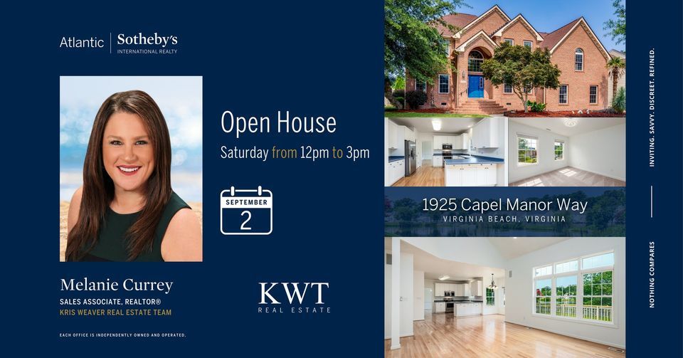 Princess Anne Woods ? Virginia Beach OPEN HOUSE, 1925 Capel Manor Way