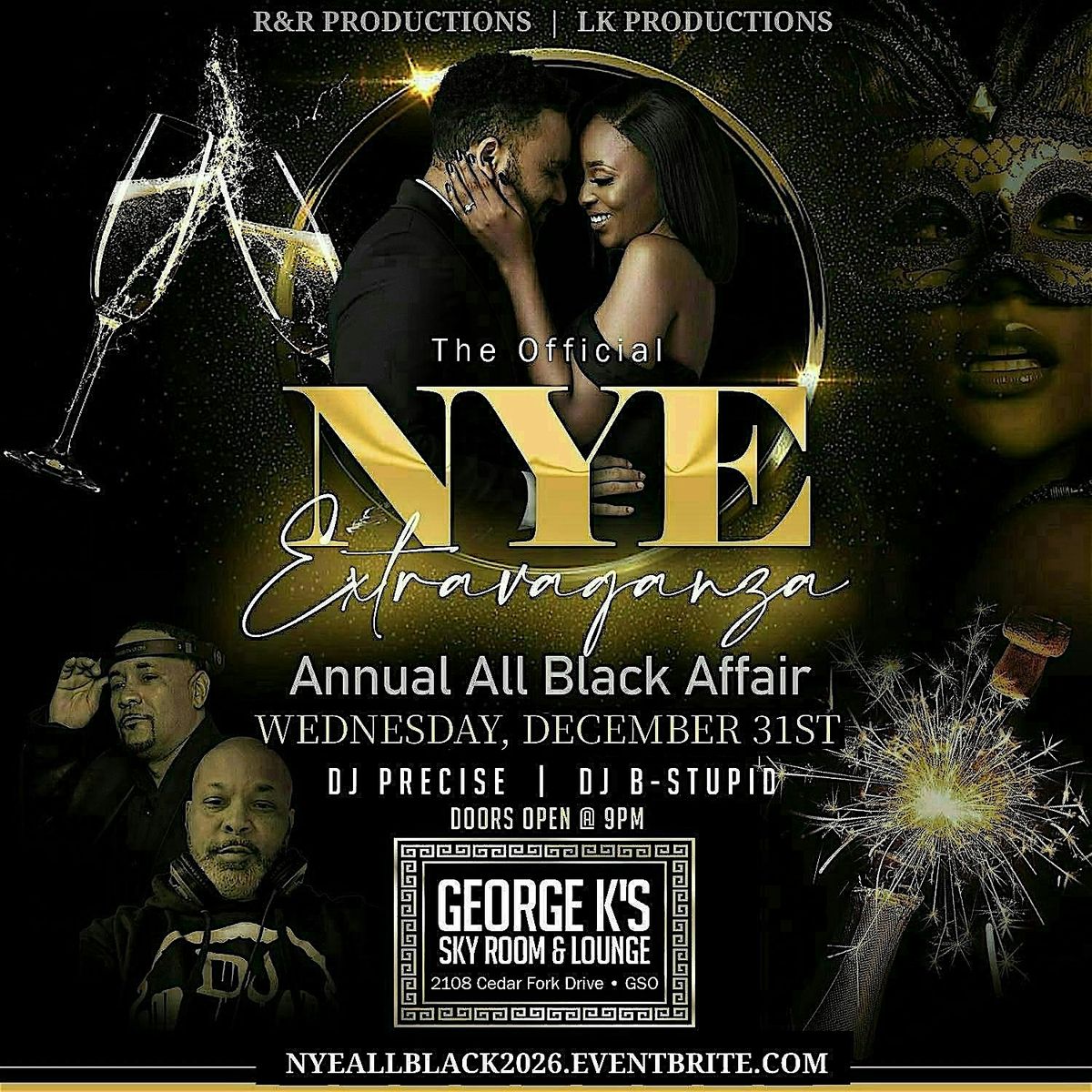 The Official NYE Extravaganza & Annual All Black Affair, 31 December | Event in Greensboro | AllEvents