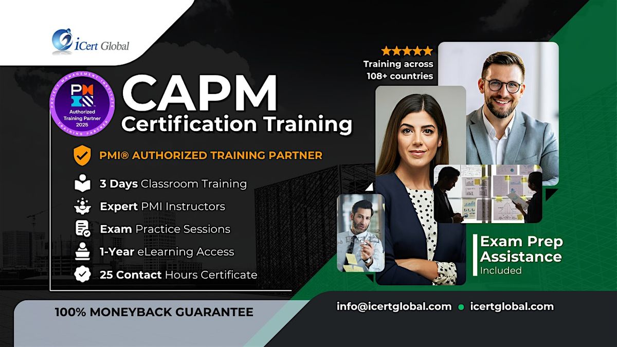 CAPM Certification In-Person Training in West Jordan, UT, 26 November | Event in Sandy | AllEvents