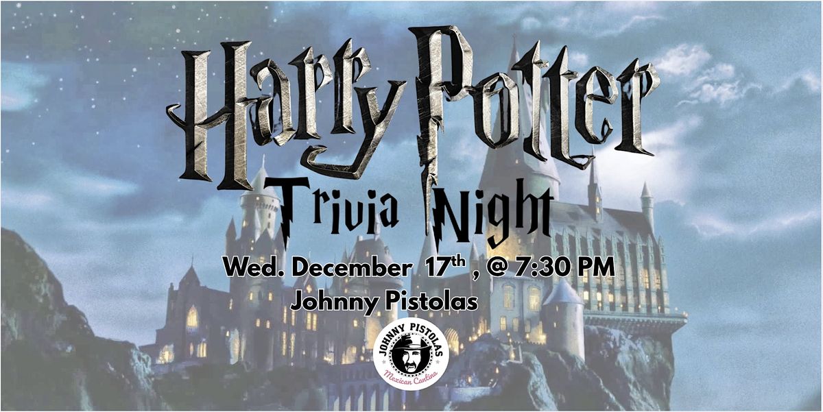 Harry Potter Trivia at Johnny Pistolas!, 17 December | Event in Washington | AllEvents