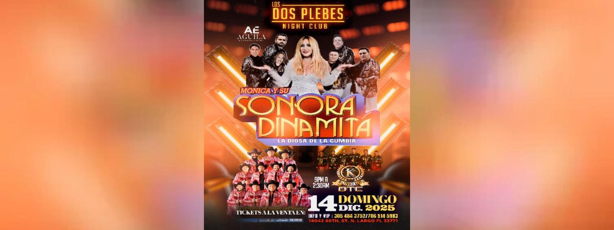 MONICA Y SU SONORA DINAMITA, KONEXION DTE & MAS, 14 December | Event in Largo | AllEvents