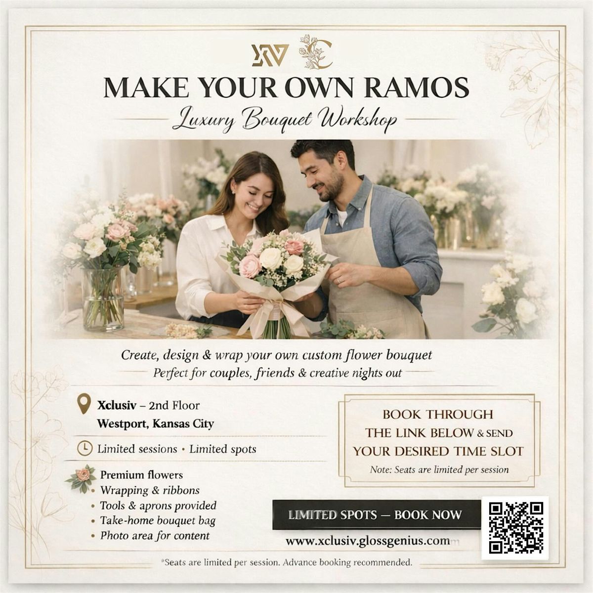 Make Your Own Ramos – Luxury Bouquet Workshop (Xclusiv)