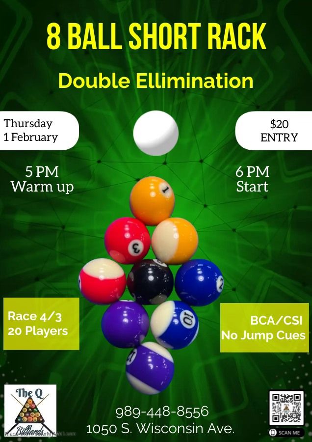 8 Ball Short Rack, 1050 south Wisconsin ave Gaylord, MI, United States ...