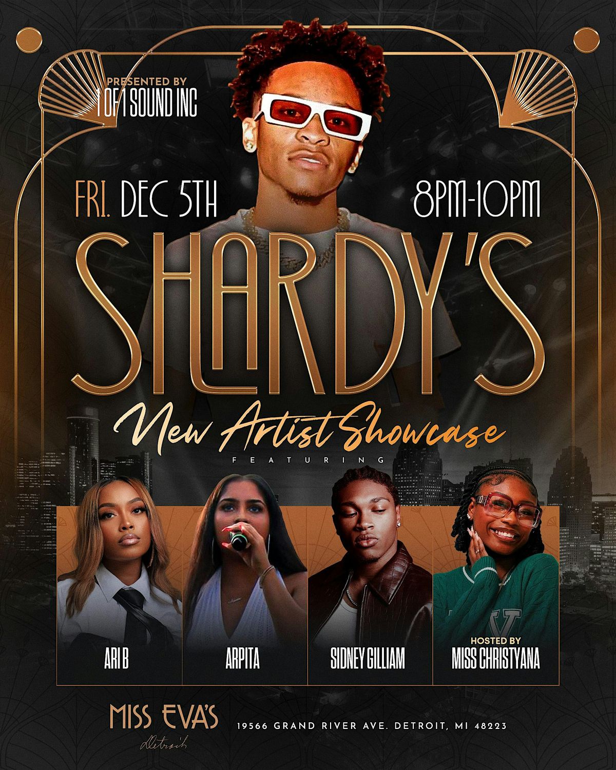 SHARDY'S NEW ARTIST SHOWCASE, 5 December | Event in Detroit | AllEvents
