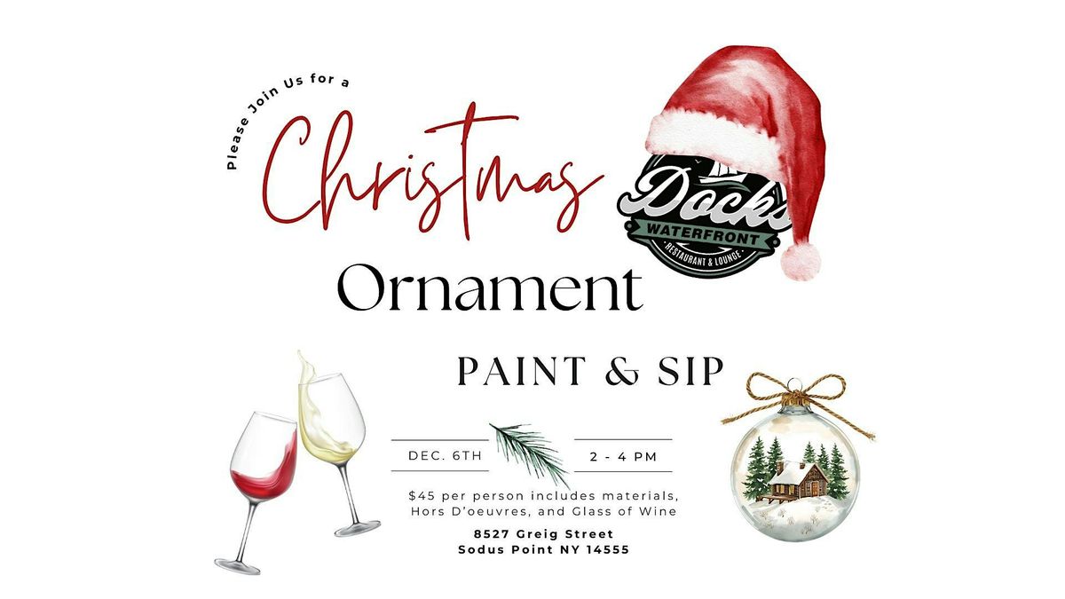 Paint and Sip Ornaments, 6 December | Event in Sodus Point | AllEvents