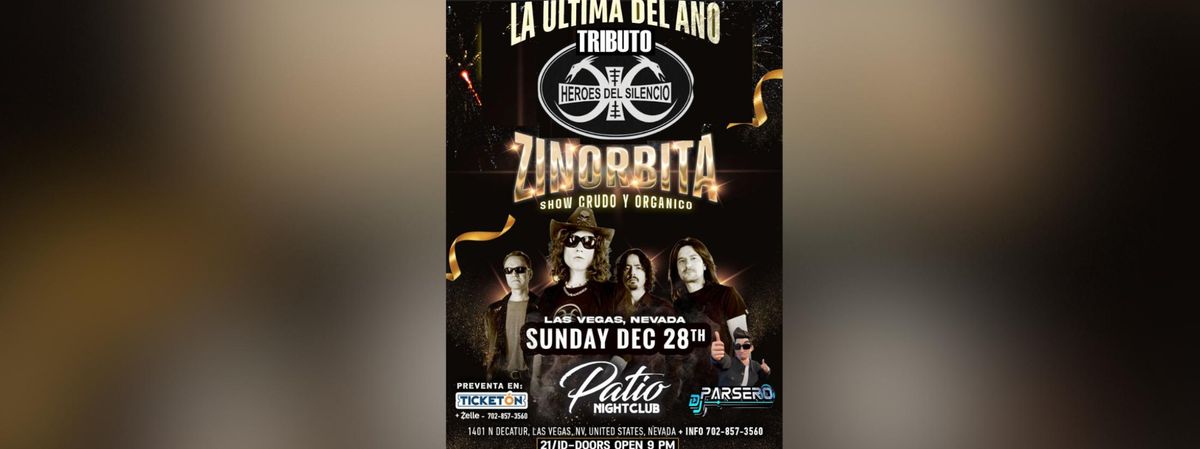 ZINORBITA TRIBUTO A HEROES DEL SILECIO, 28 December | Event in Las Vegas | AllEvents