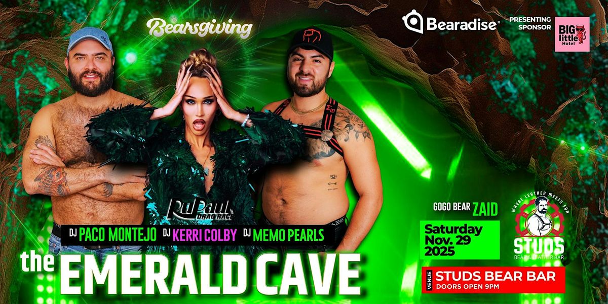 Bearsgiving - THE EMERALD CAVE at Studs Bar Puerto Vallarta | Thanksgiving, 29 November | Event in Puerto Vallarta