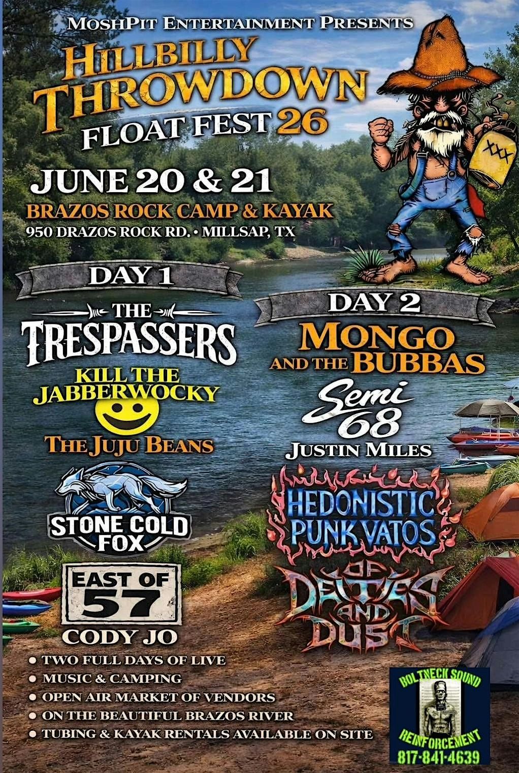 Hillbilly Throwdown Floatfest 2026, 950 Brazos Rock Rd, Millsap, 20 ...