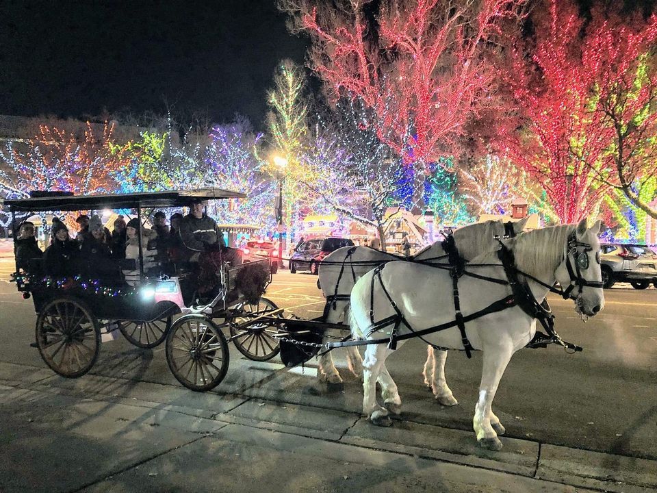 Holiday Horse Carriage RidesOgden Christmas Village, 2550 S Grant Ave