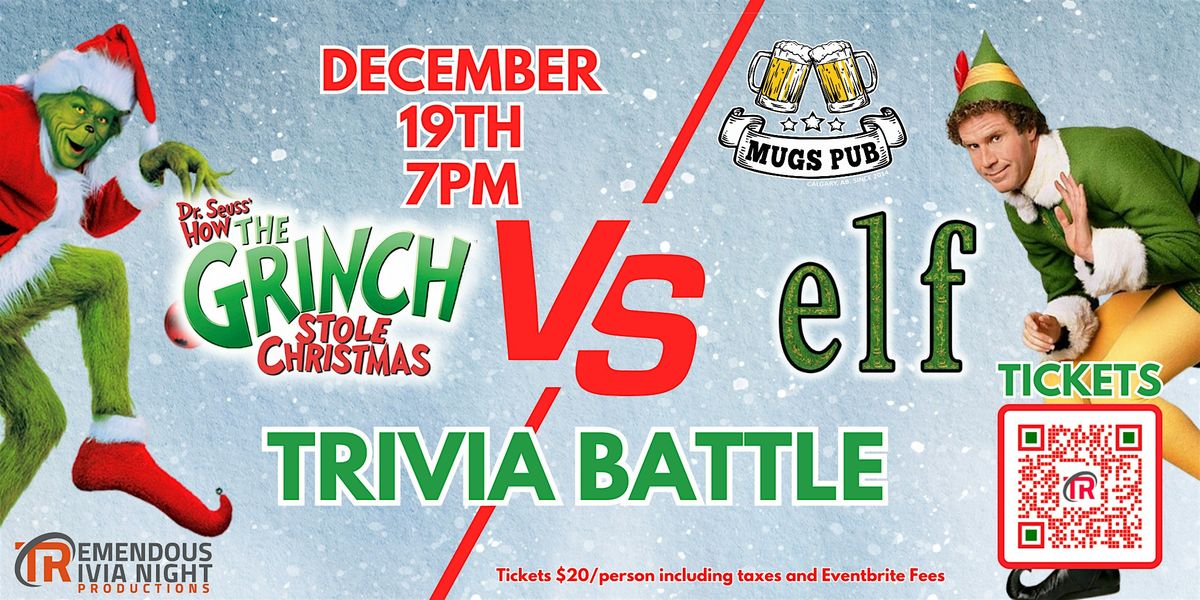 Calgary (Mugs Pub) Grinch vs Elf Trivia Battle, 19 December | Event in Calgary | AllEvents
