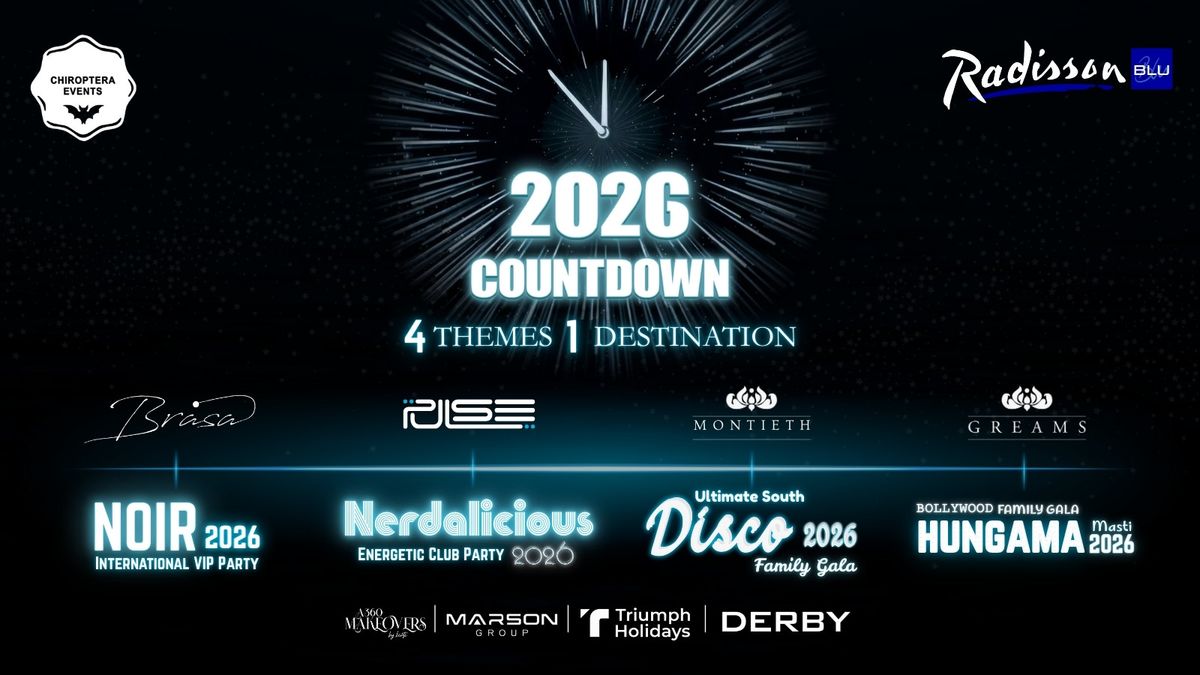 India&apos;s Largest 2026 Countdown - Radissons, Egmore., 31 December | Event in Chennai | AllEvents