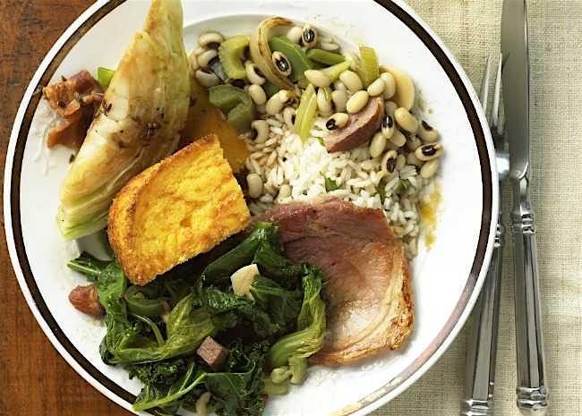 Ham and Pulled Pork Lunch New Years Day Feast