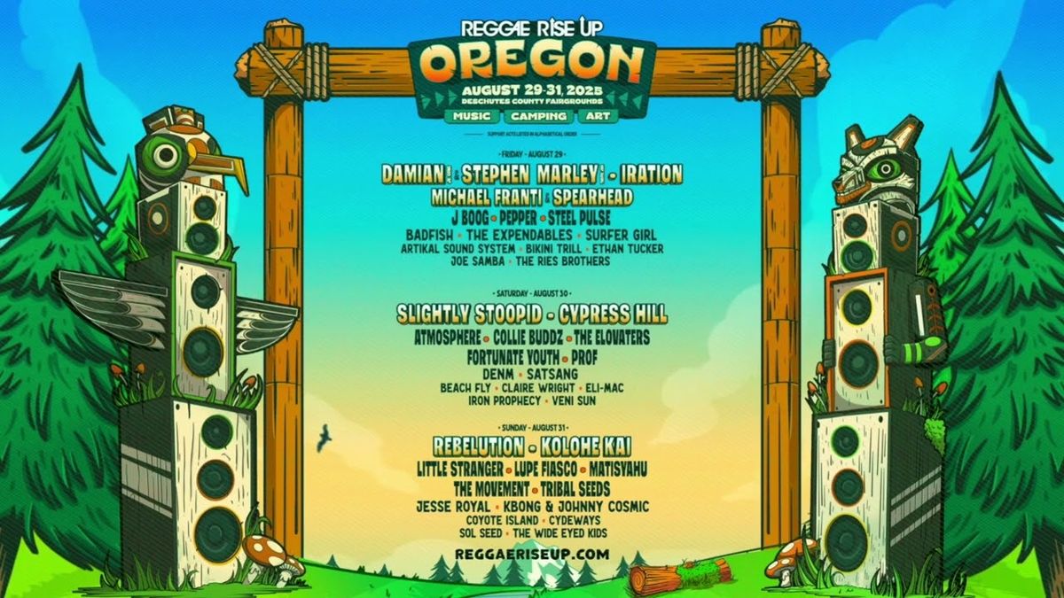 Reggae Rise Up Oregon: Slightly Stoopid & Cypress Hill - Saturday, 29 August | Event in Redmond | AllEvents