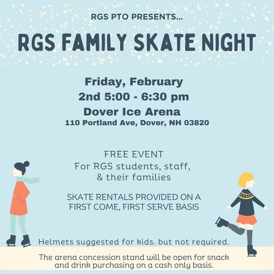 RGS Family Skating Social, Dover Ice Arena, February 2 2024 AllEvents.in
