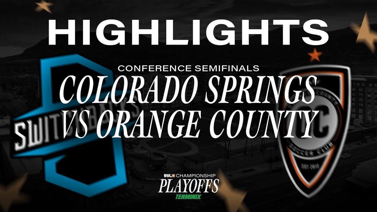Orange County SC at Colorado Springs Switchbacks FC at Weidner Field, 16 August | Event in Colorado Springs