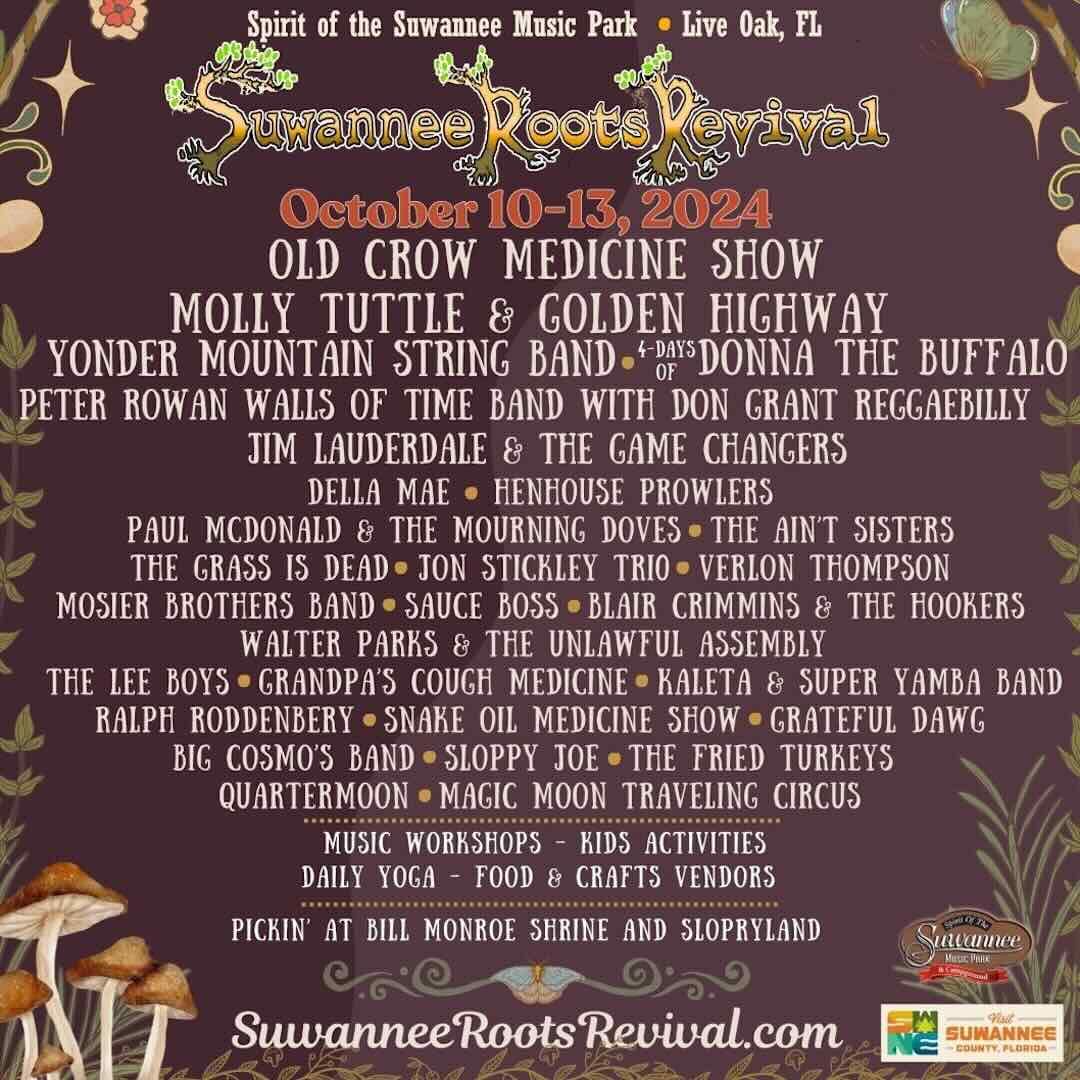 Suwannee Roots Revivial - Sunday, 11 October | Event in Live Oak | AllEvents