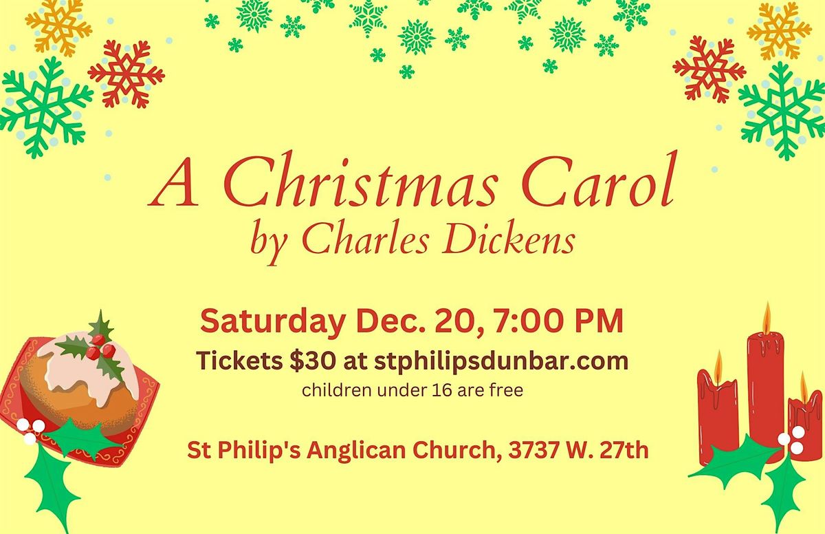 Charles Dickens' "A Christmas Carol" : a Reading, 20 December | Event in Vancouver | AllEvents