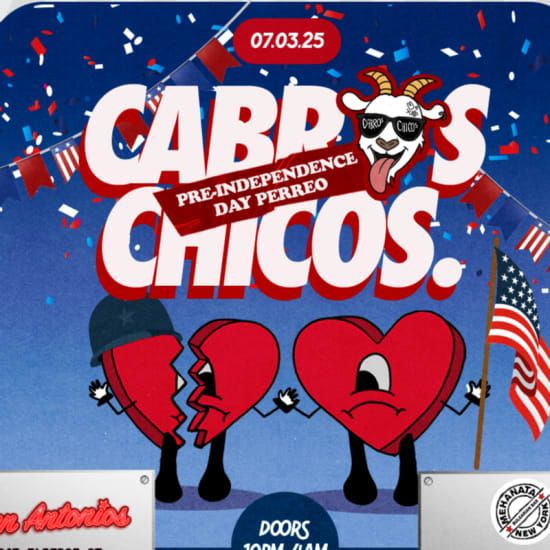 Cabros Chicos - Independence Day PERREO, 3 July | Event in New York | AllEvents