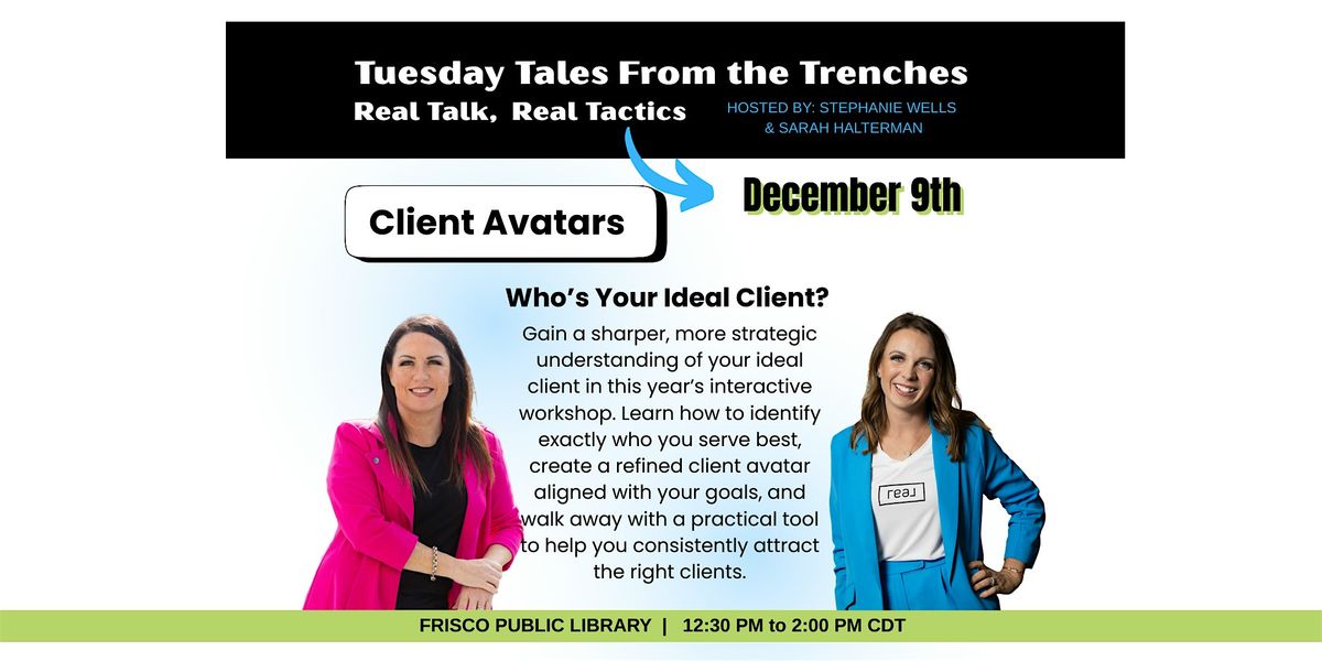 Tuesday Tales From the Trenches | Event in Frisco | AllEvents