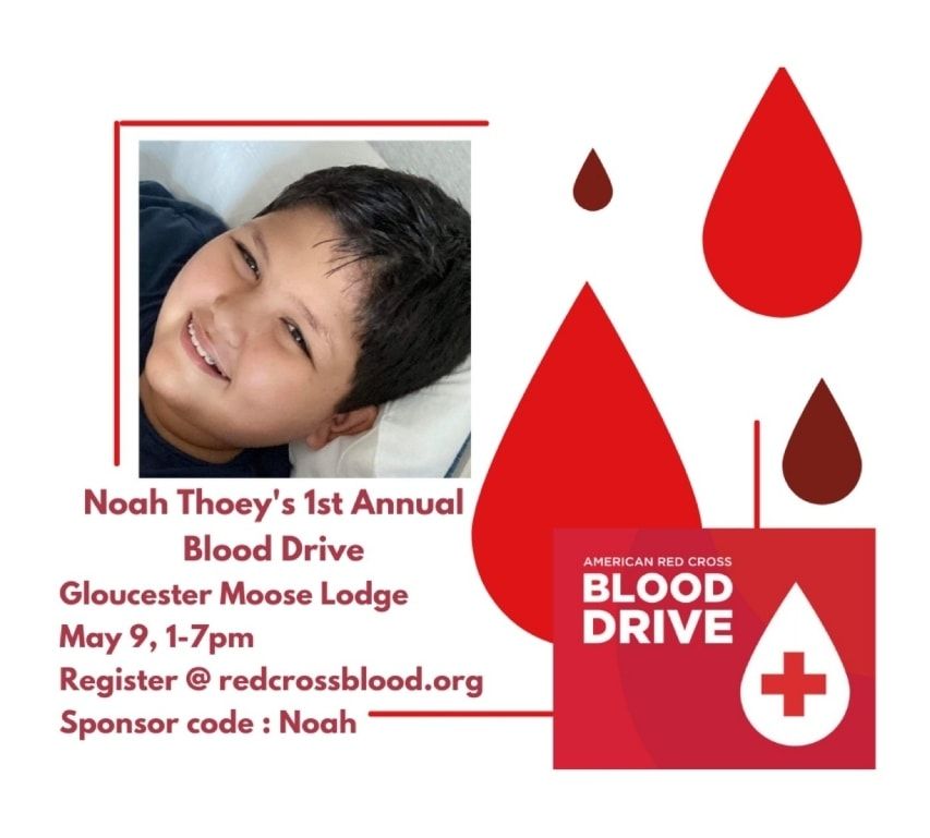 Noah Thoeys 1st Annual Blood Drive, Gloucester Moose Lodge, 9 May 2023